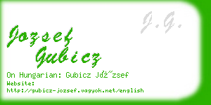 jozsef gubicz business card